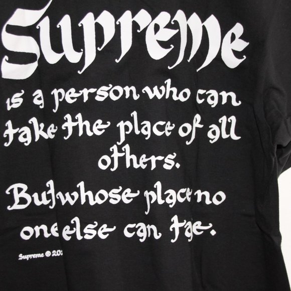SUPREME Person Tee Black SS22 - Picture 3 of 7